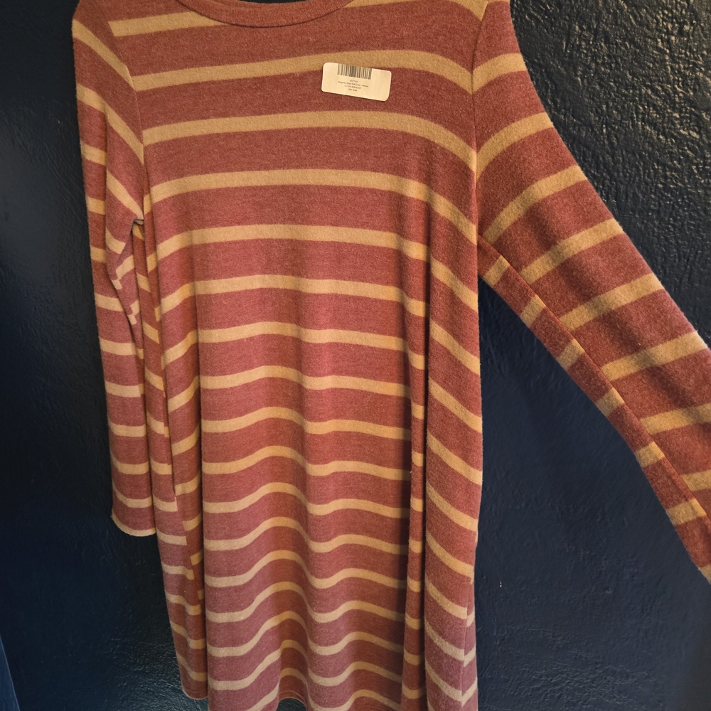 Striped Long Sleeve Dress